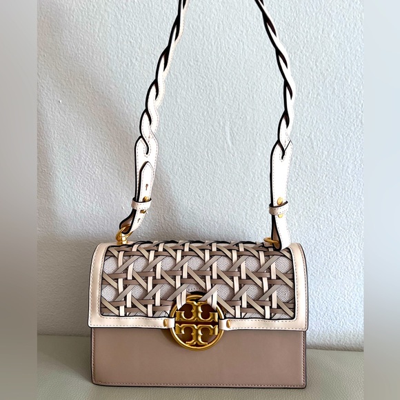 Tory Burch Miller Basketweave Shoulder Bag - Picture 5 of 9